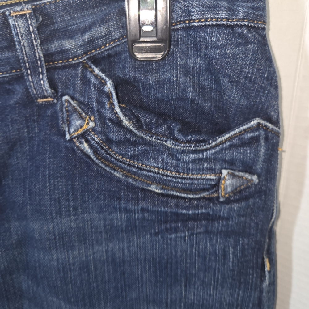 Y2K VTG Ralph Lauren Polo Jeans Co. Dark Blue Denim Skirt, Size 10 - Picture 3 of 7
